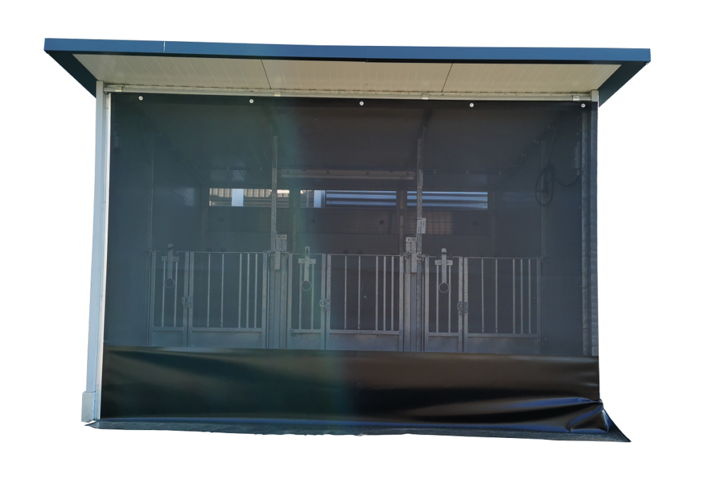Livestock curtain for calf hutch Optimal climate Topcalf